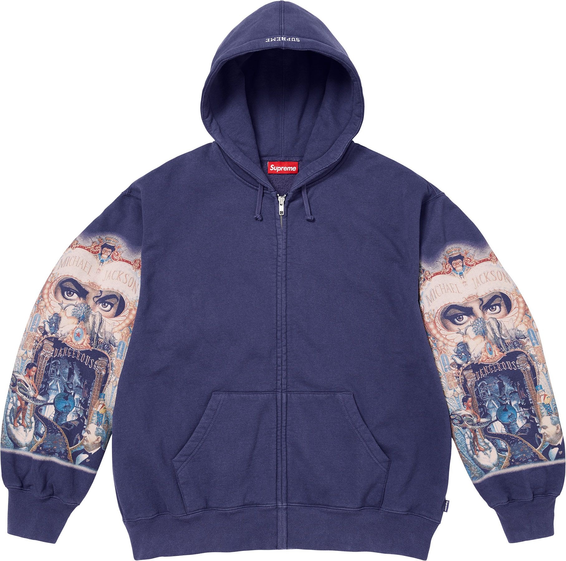 Michael Jackson® Dangerous Zip Up Hooded Sweatshirt view 2